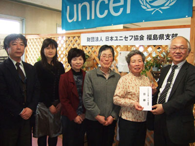 (左から)宍戸部長、有松理事、池田理事、丹治委員長、中島委員長、佐藤常務